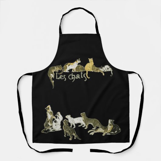 Katzen (Les Chats), Alexandre Steinlen Schürze (Vorderseite)