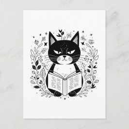 Katzen-Lesebuch Postkarte