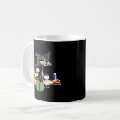 Katzen lesen und Kaffee, weil Mord falsch ist Kaffeetasse (Vorderseite Links)