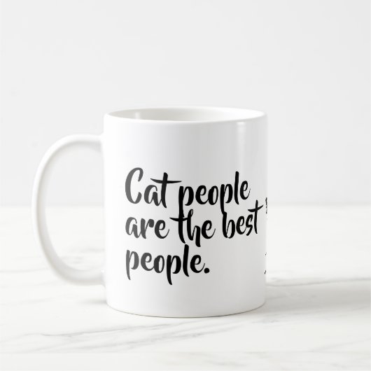 Katzen-Leute sind die beste Leute-Tasse Kaffeetasse (Links)