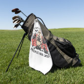 Katzen Leute sind gruselig Skelett Halloween T-Shi Golfhandtuch (Gras)