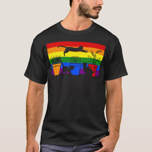 Katzen Lgbt  1 T-Shirt (Vorderseite)