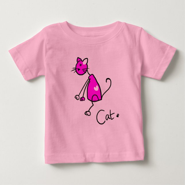 Katzen-Liebe Baby T-shirt (Vorderseite)