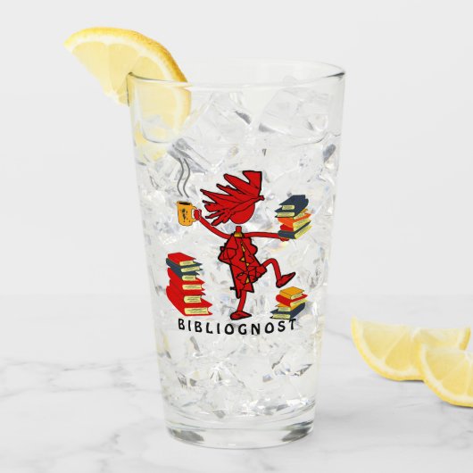 Katzen Liebe Bücher Glas (Vorderseite Ice)