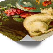 Katzen Liebe Fischsuppe Poster (Ecke)