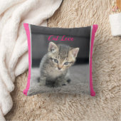 Katzen-Liebe - Geschenk für beliebtes Design Kissen (Decke)