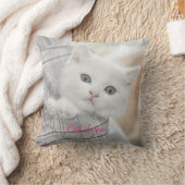 Katzen-Liebe - Geschenk für beliebtes Design Kissen (Decke)