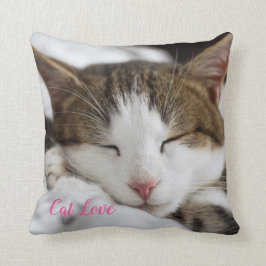 Katzen-Liebe - Geschenk für beliebtes Design Kissen