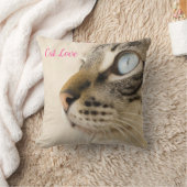 Katzen-Liebe - Geschenk für beliebtes Design Kissen (Decke)