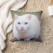 Katzen-Liebe - Geschenk für beliebtes Design Kissen (Decke)