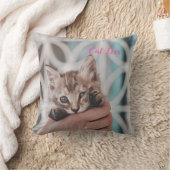 Katzen-Liebe - Geschenk für beliebtes Design Kissen (Decke)