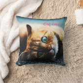 Katzen-Liebe - Geschenk für beliebtes Design Kissen (Decke)