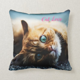 Katzen-Liebe - Geschenk für beliebtes Design Kissen