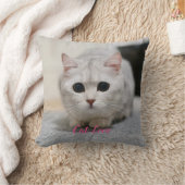 Katzen-Liebe - Geschenk für beliebtes Design Kissen (Decke)