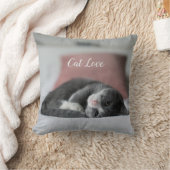 Katzen-Liebe - Geschenk für beliebtes Design Kissen (Decke)