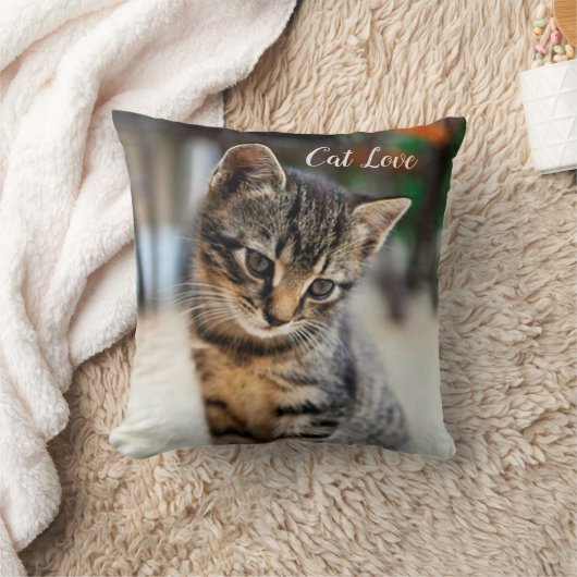Katzen-Liebe - Geschenk für beliebtes Design Kissen (Decke)