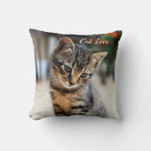 Katzen-Liebe - Geschenk für beliebtes Design Kissen (Vorderseite)