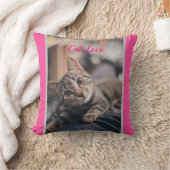 Katzen-Liebe - Geschenk für beliebtes Design Kissen (Decke)