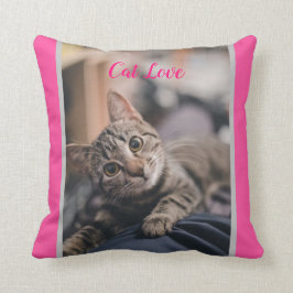 Katzen-Liebe - Geschenk für beliebtes Design Kissen