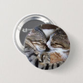 Katzen-Liebe-Knopf Button (Vorne & Hinten)