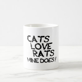 Katzen Liebe Ratten. Meine tut es. Kaffeetasse
