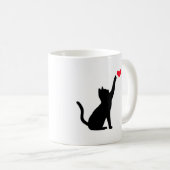 Katzen-Liebe-Tasse Kaffeetasse (VorderseiteRechts)