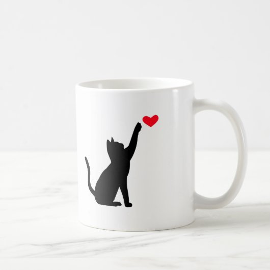 Katzen-Liebe-Tasse Kaffeetasse (Rechts)