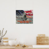 Katzen Liebe Veteranen - Plakat (Küche)