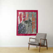 Katzen Liebe Veteranen Wandteppich (Beispiel)