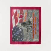 Katzen Liebe Veteranen Wandteppich (Vorderseite)