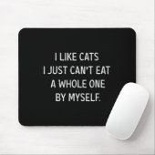 Katzen lieben Funny, ich mag Katzen, die ich einfa Mousepad (Mit Mouse)