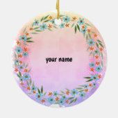 Katzen Lieben Hunde-Zierde Keramik Ornament (Hinten)