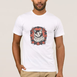 Katzen lieben Kunstdesign   Katzenliebhaber Design T-Shirt