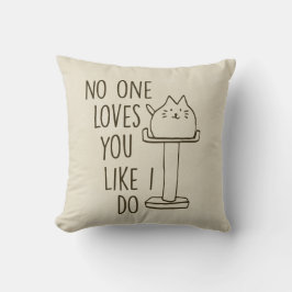 Katzen-Lieben sahnen Sie Throw-Kissen Kissen