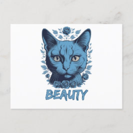 Katzen lieben Schönheit von Katzen Postkarte