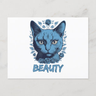 Katzen lieben Schönheit von Katzen Postkarte
