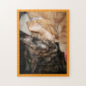 Katzen-Liebes-Puzzle Puzzle (Vertikal)