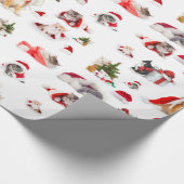 Katzen Liebhaber Adorgiöse Weihnachtskätzchen Geschenkpapier (Ecke)