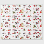 Katzen Liebhaber Adorgiöse Weihnachtskätzchen Geschenkpapier (Flach)