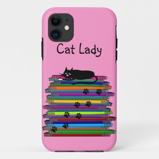 Katzen-Liebhaber iPhone 5 Fall "Katzen-Dame " Case-Mate iPhone Hülle (Rückseite)