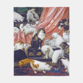 Katzen (Liebhaber meiner Ehefrau), Carl Kahler Fleecedecke (Vorderseite)