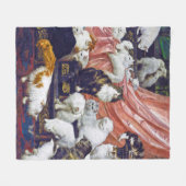 Katzen (Liebhaber meiner Ehefrau), Carl Kahler Fleecedecke (Vorderseite (Horizontal))