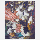 Katzen (Liebhaber meiner Ehefrau), Carl Kahler Fleecedecke (Vorderseite)