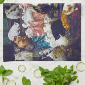 Katzen (Liebhaber meiner Ehefrau), Carl Kahler Geschirrtuch (Gefaltet)