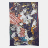 Katzen (Liebhaber meiner Ehefrau), Carl Kahler Geschirrtuch (Vertikal)