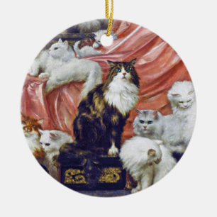 Katzen (Liebhaber meiner Ehefrau), Carl Kahler Keramik Ornament
