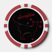 Katzen-Liebhaber Pokerchips (Vorderseite)