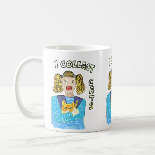 Katzen Liebhaber Tasse Sammler von Katzen Haustier (Links)