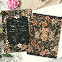 Katzen Liebhaber Vintager Geburtstagspartys Einlad