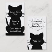 Katzen-Liebhaber-Visitenkarte Visitenkarte (Vorne/Hinten)